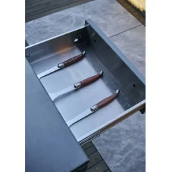 Kesäkeittiön säilytysmoduuli työtasolla Myoutdoorkitchen Nordic Line Black