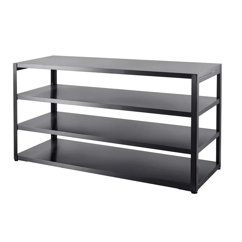 Kesäkeittiön työtasomoduuli hyllyillä Myoutdoorkitchen 180 cm musta