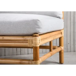 Keskimoduuli Venture Home Cane -sohvaan, luonnollinen bambu/vaaleanharmaa
