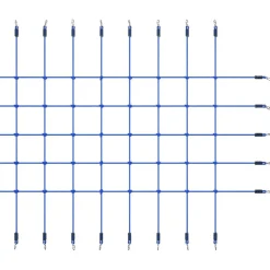 Kiipeilyverkko 200x150 cm sininen