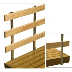 Kikka- laiturin kaideputki 900x30x30 mm alumiinia, pari