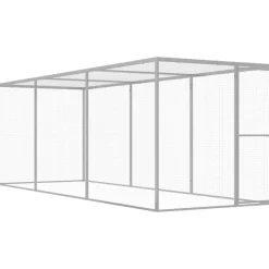 Kissahäkki 4,5x1,5x1,5 m galvanoitu teräs