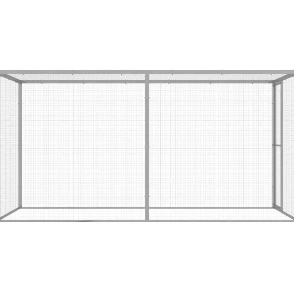 Kissahäkki 3x1,5x1,5 m galvanoitu teräs