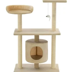 Kissan raapimispuu, sisal-pylväillä, 95cm, beige