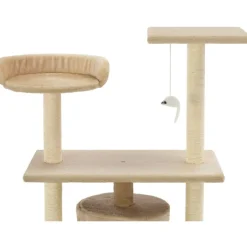 Kissan raapimispuu, sisal-pylväillä, 95cm, beige