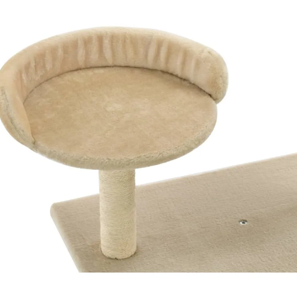 Kissan raapimispuu, sisal-pylväillä, 95cm, beige
