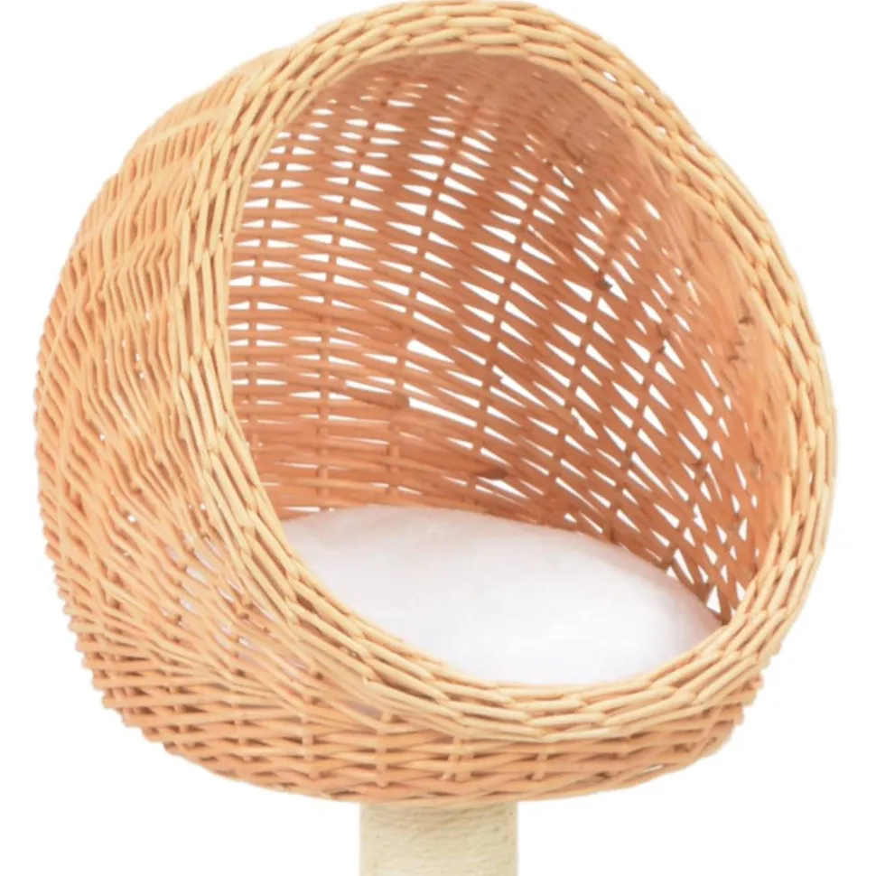Kissan kiipeilypuu sisal-pylväällä luonnollinen paju (70725)