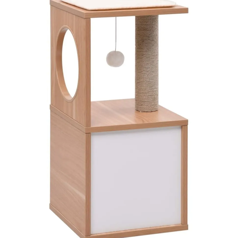Kissan kiipeilypuu sisal-raapimismatolla 60 cm