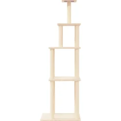 Kissan kiipeilypuu sisal- raapimispylväillä kerma 183 cm (71744)