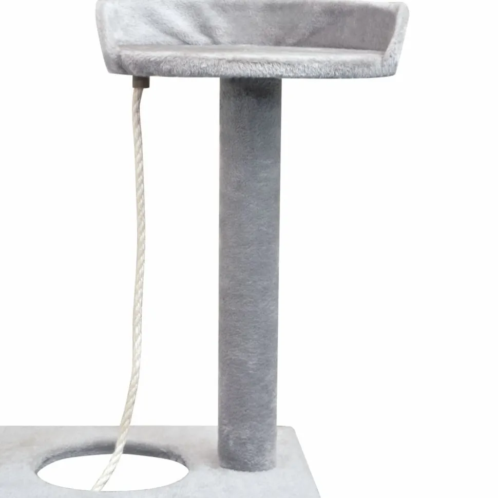 Kissan raapimispuu, sisal-pylväillä, 1 pesällä, 150cm, harmaa