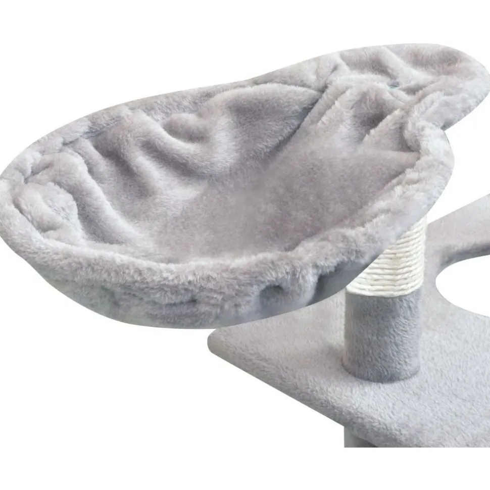 Kissan raapimispuu, sisal-pylväillä, 1 pesällä, 150cm, harmaa