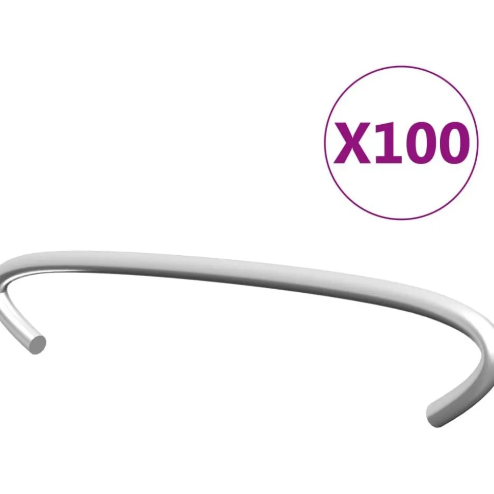 Kivikorien koukut 100kpl galvanoitu teräs 10cm