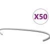 Kivikorien koukut 50kpl galvanoitu teräs 40cm