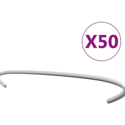 Kivikorien koukut 50kpl galvanoitu teräs 40cm