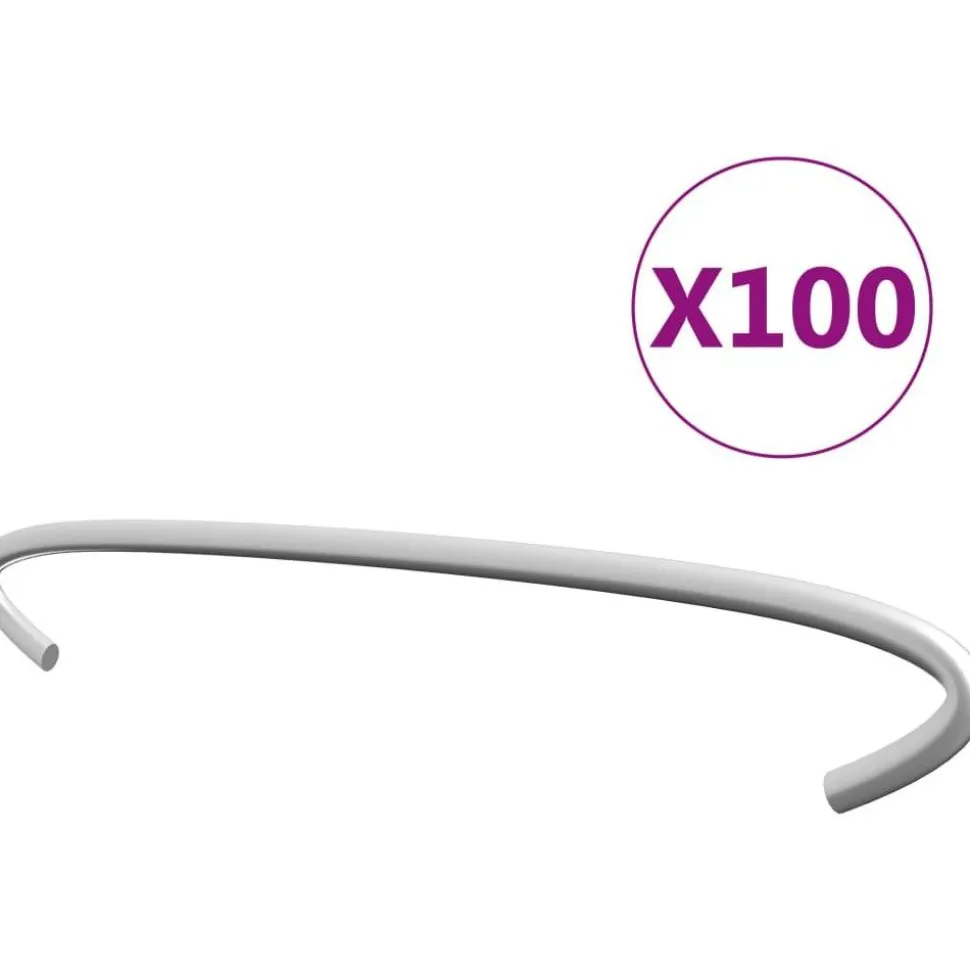 Kivikorien koukut 100kpl galvanoitu teräs 20cm