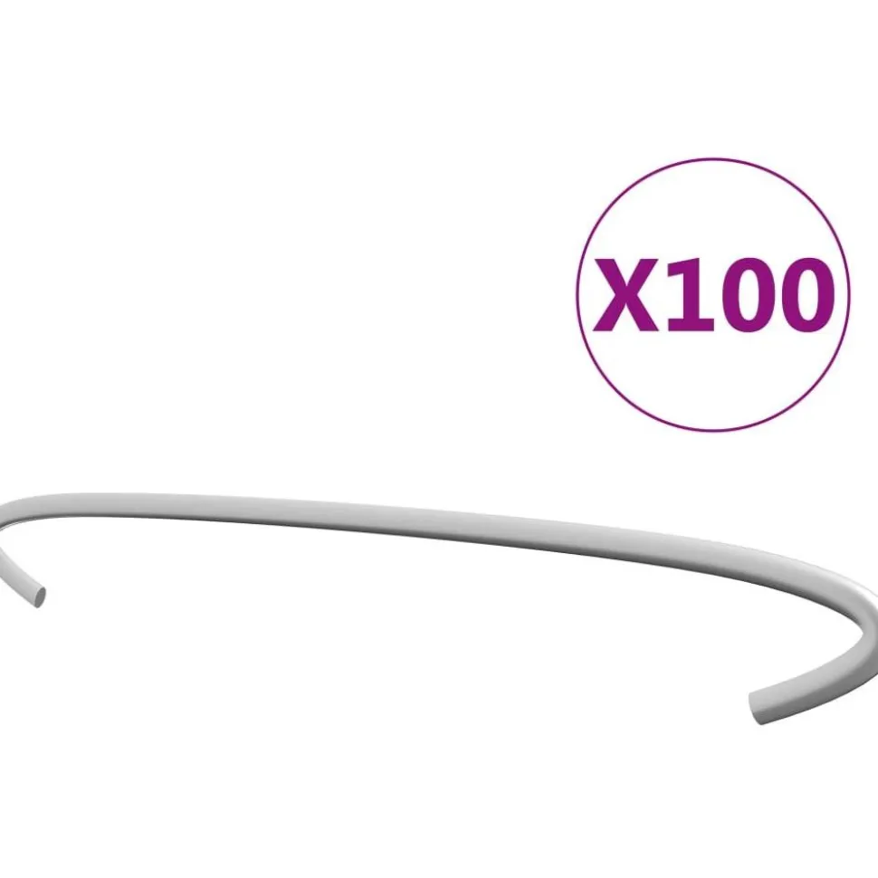 Kivikorien koukut 100kpl galvanoitu teräs 30cm