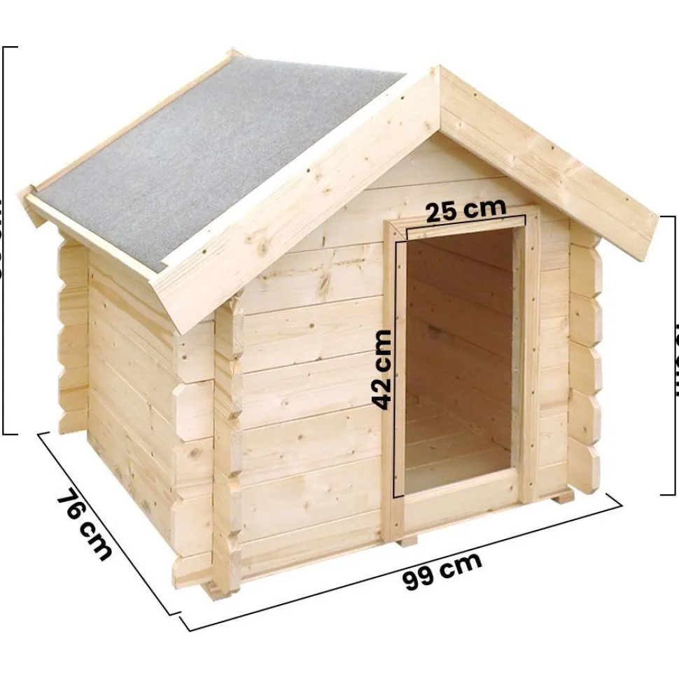 Koirankoppi Timbela M401, 80x99x76cm