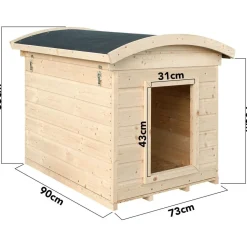 Koirankoppi Timbela M405, 85x73x90cm