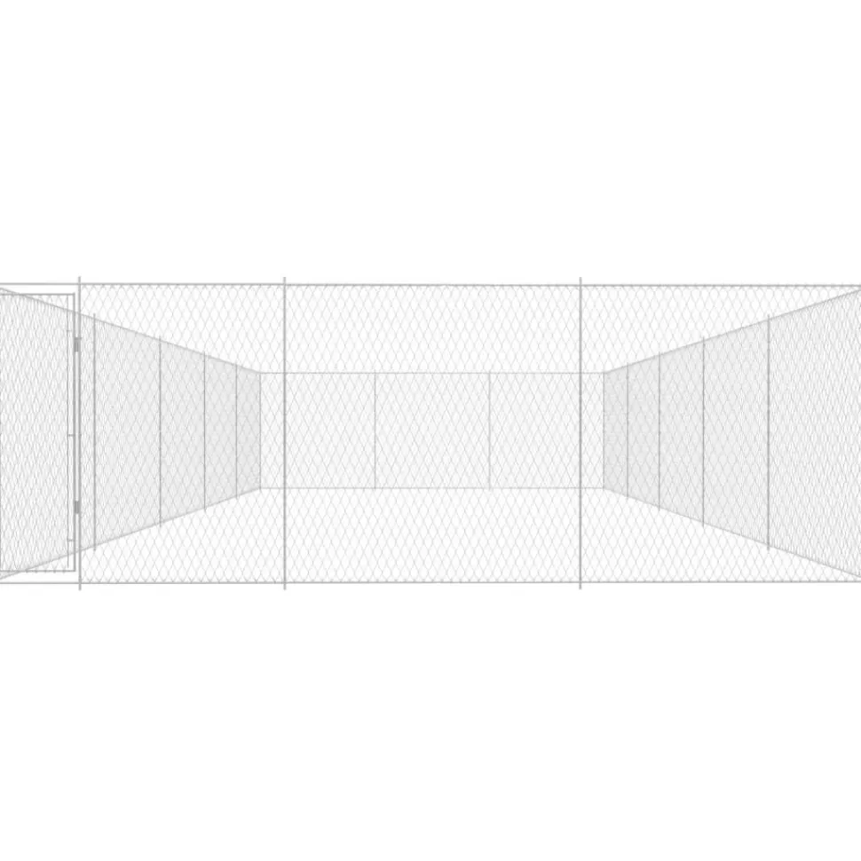 Koiratarha, galvanoitu teräs, 950x570x185cm