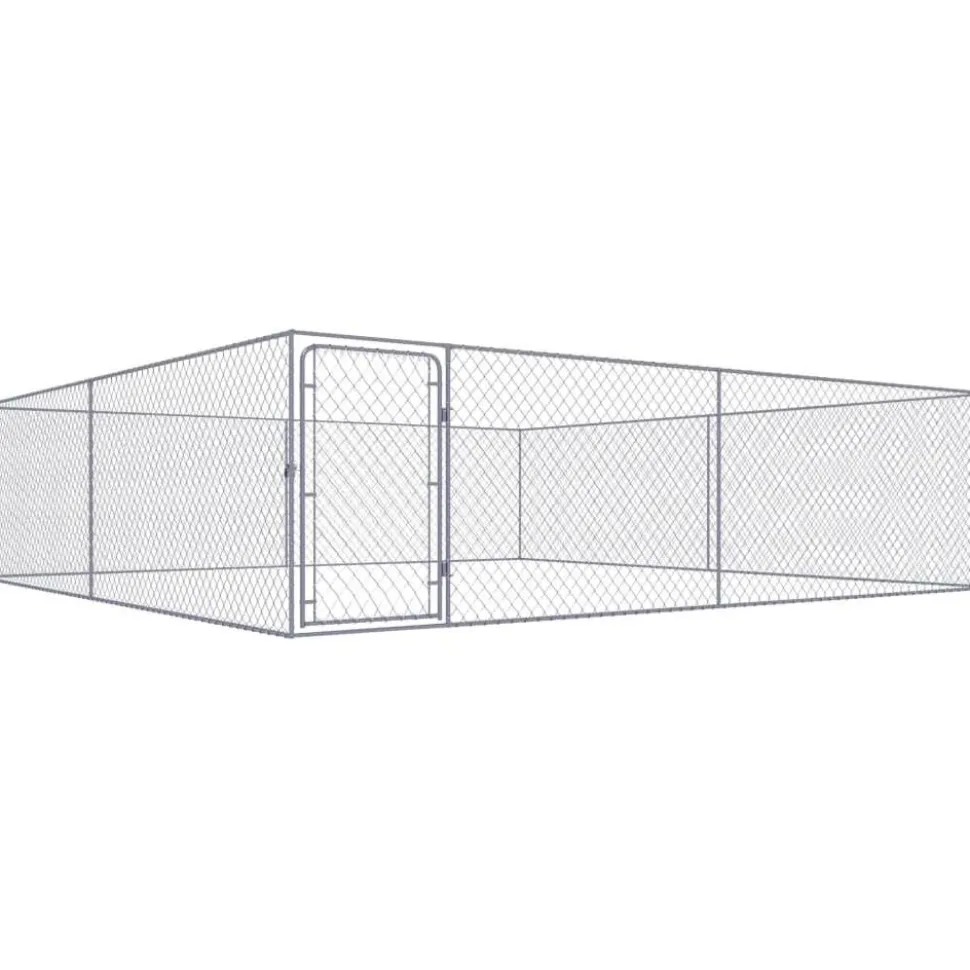 Koiratarha, galvanoitu teräs, 4x4x1m