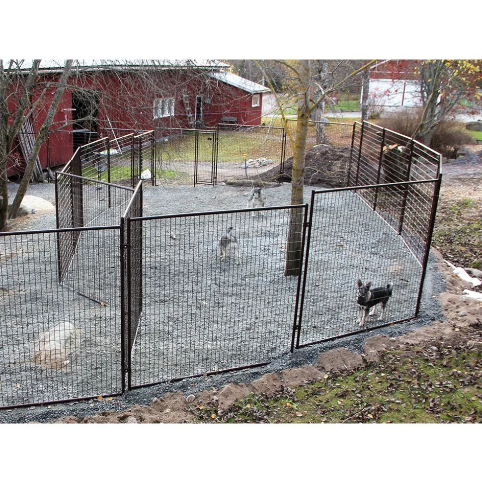 Koiratarha Jämpti Pro MEDI 1+11 elementtiä 6x6 m eri värejä