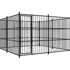 Koiratarha, 300x300x185cm, musta