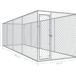 Koiratarha, 7,6x1,9x2 m