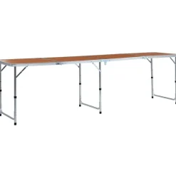 Kokoontaitettava retkipöytä alumiini 240x60 cm