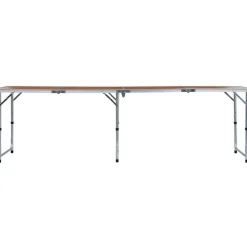 Kokoontaitettava retkipöytä alumiini 240x60 cm