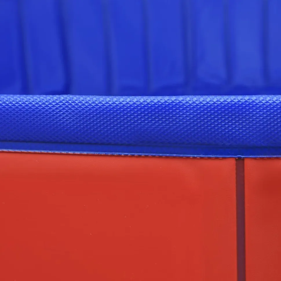 Kokoontaitettava koiran uima-allas punainen 200x30 cm PVC