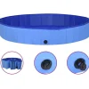 Kokoontaitettava koiran uima-allas sininen 200x30 cm PVC