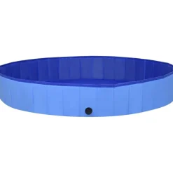 Kokoontaitettava koiran uima-allas sininen 200x30 cm PVC