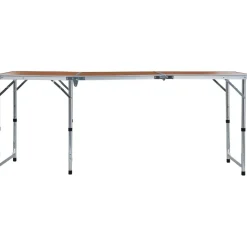 Kokoontaitettava retkipöytä alumiini 180x60 cm