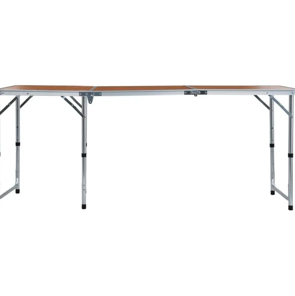 Kokoontaitettava retkipöytä alumiini 180x60 cm