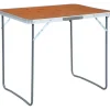Kokoontaitettava retkipöytä metallirungolla 80x60 cm
