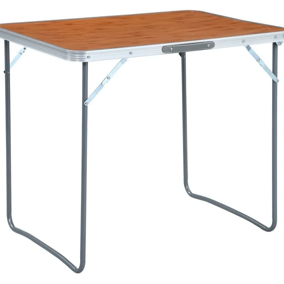 Kokoontaitettava retkipöytä metallirungolla 80x60 cm