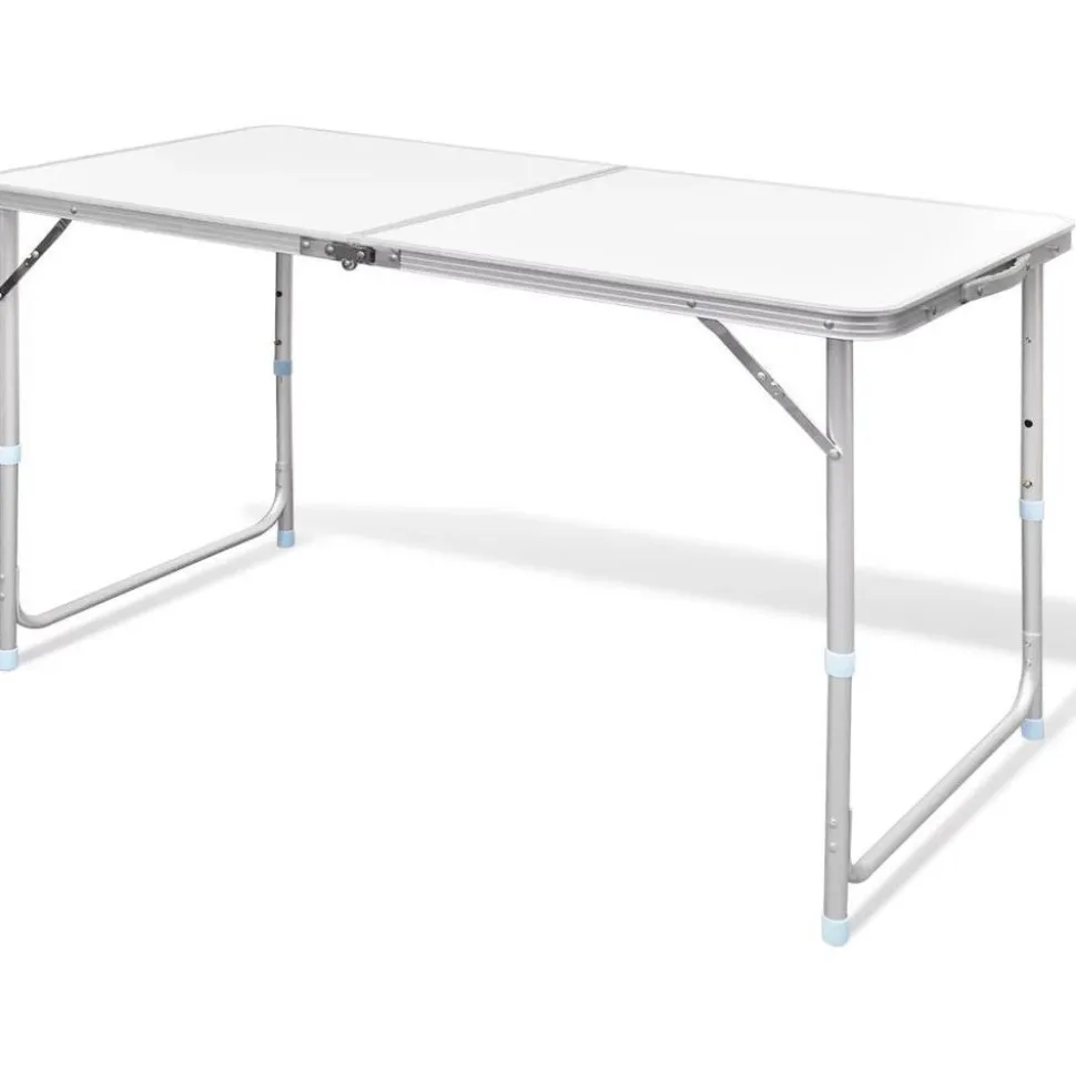 Kokoontaitettava retkipöytä 120 x 60 cm alumiini