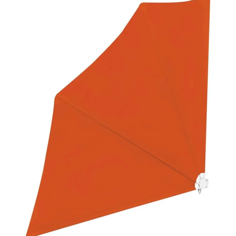 Kokoontaittuva parvekkeen sivumarkiisi terrakotta 140x140 cm