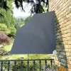 Kokoontaittuva parvekkeen sivumarkiisi harmaa 140x140 cm