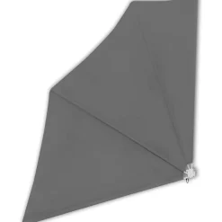 Kokoontaittuva parvekkeen sivumarkiisi harmaa 140x140 cm