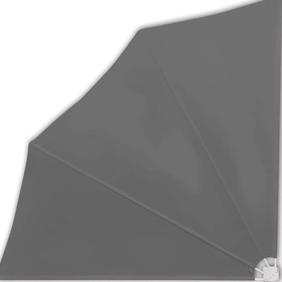 Kokoontaittuva parvekkeen sivumarkiisi harmaa 140x140 cm