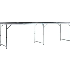 Kokoontaittuva beer pong -pöytä 240 cm musta