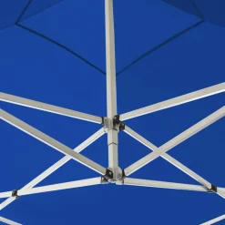Kokoontaittuva juhlateltta seinillä alumiini 2x2 m sininen