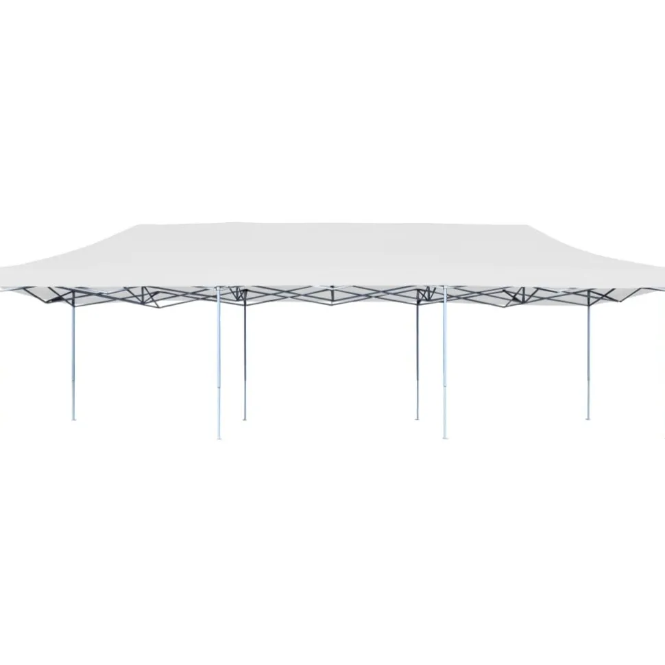 Kokoontaittuva pop-up juhlateltta 3 x 9 m valkoinen