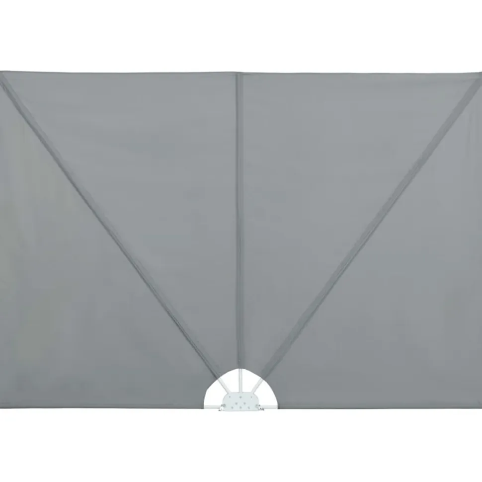 Kokoontaittuva terassin sivumarkiisi harmaa 400x200 cm