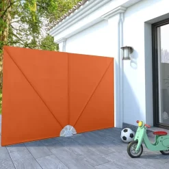 Kokoontaittuva terassin sivumarkiisi terrakotta 240x160 cm