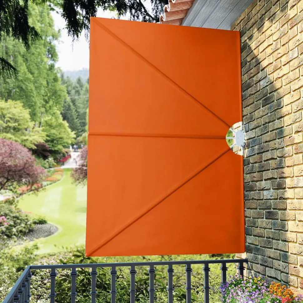 Kokoontaittuva terassin sivumarkiisi terrakotta 240x160 cm