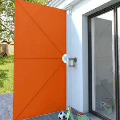 Kokoontaittuva terassin sivumarkiisi terrakotta 400x200 cm