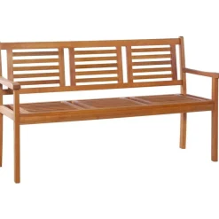 Kolmen istuttava puutarhapenkki 150cm eukalyptuspuu