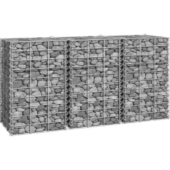 Korotetut kivikorit 3 kpl 30x30x50 cm rauta